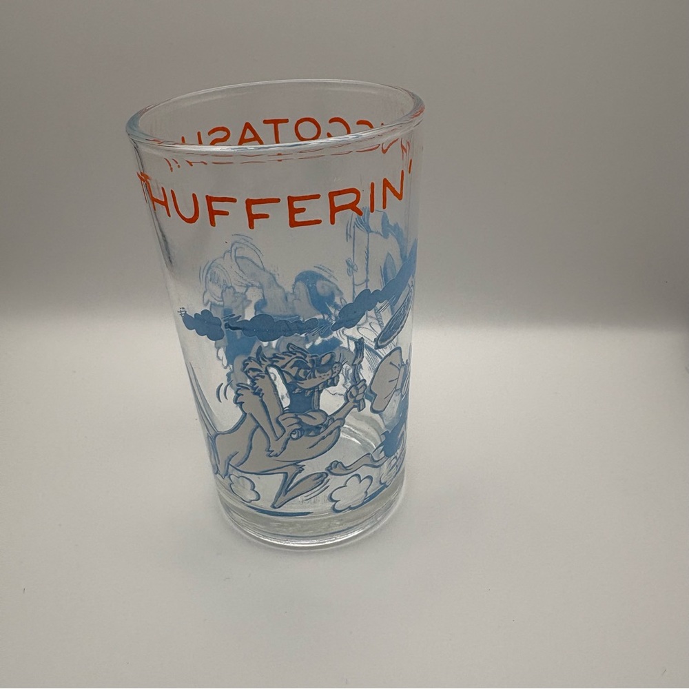 Vintage “Thufferin’ Thuccotash” Looney Tunes Welch’s Juice Glass Elmer 1974